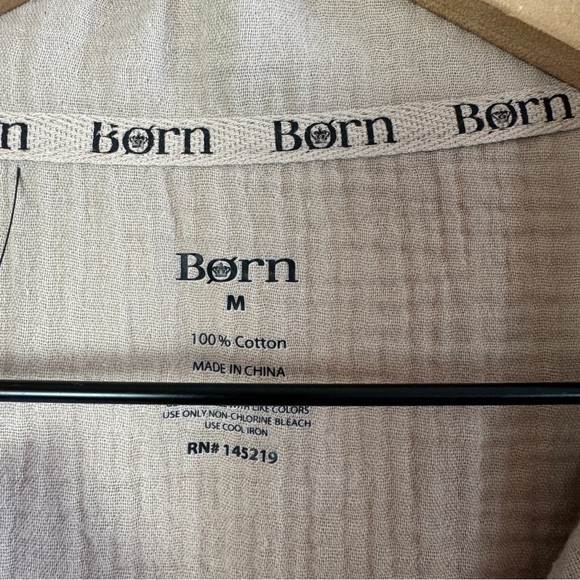 Born Taupe Short Sleeve Pajama Top - Picture 6 of 6